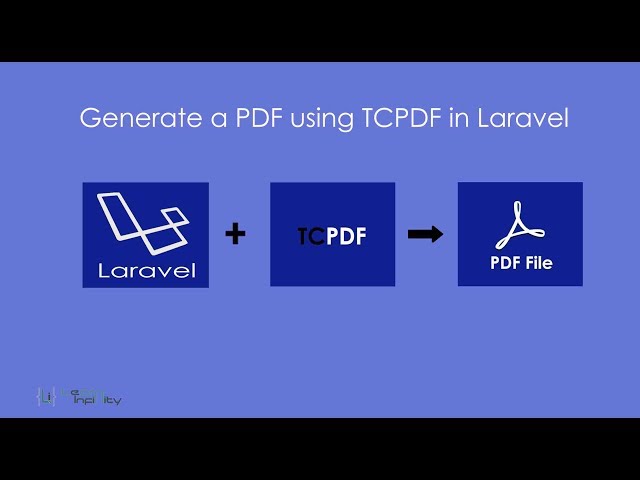 Generate a PDF using TCPDF in laravel - Learn Infinity