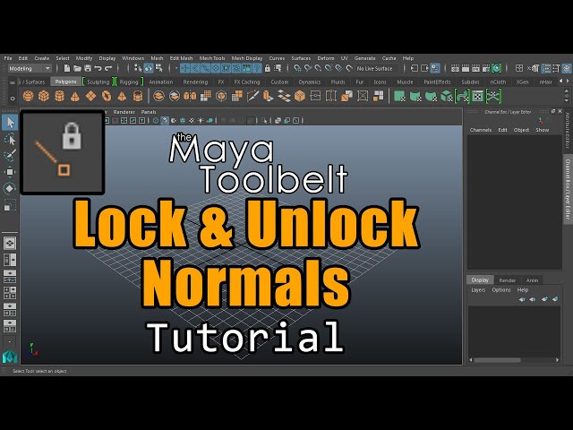 The Maya Toolbelt - Lock & Unlock Normals (Maya 2023)