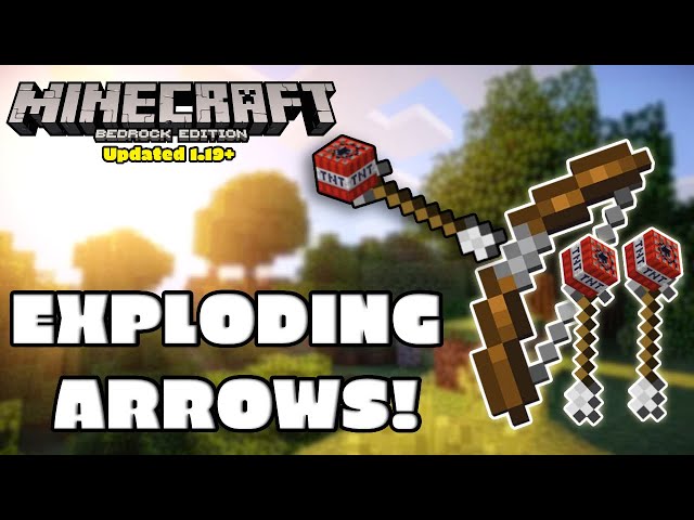 How To Make Explosive Arrows in Minecraft | Bedrock & Java Command Block Tutorial (Updated 1.19+)