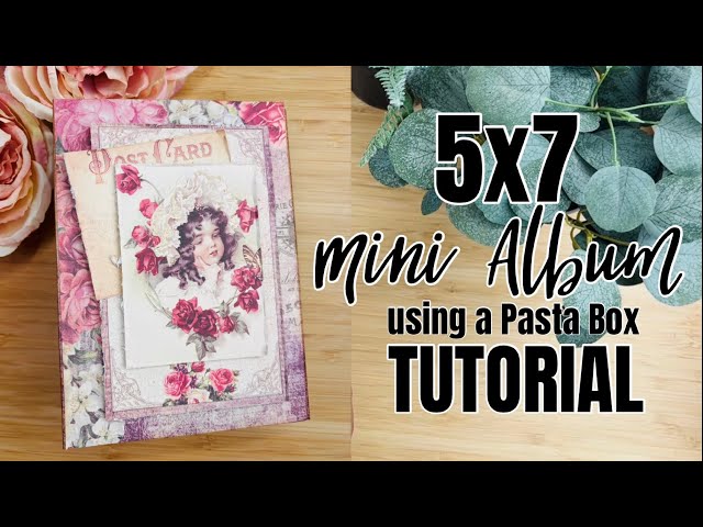 5x7 Pasta Box Album TUTORIAL | One Hour Crafting Ep. 37