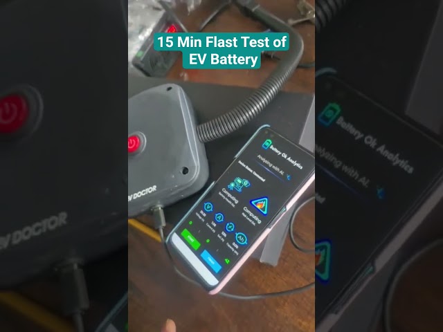 Raw video of Rapid Test of EV Battery with EV DOCTOR #electricvehicles #automobile #batteries