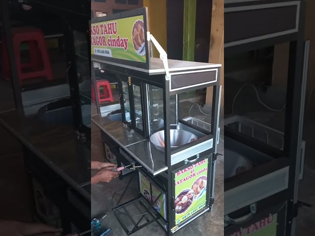 Motorcycle food cart for tahu walik