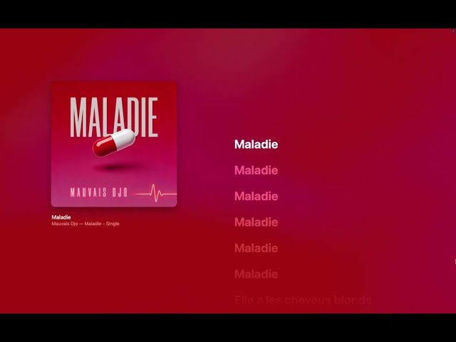Mauvais Djo - Maladie (Paroles)