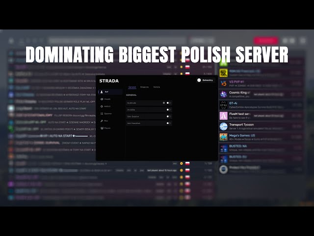 DOMINATING a BIGGEST POLISH FIVEM SERVER using 5$ SOFTWARE.. | STRADA.LOL