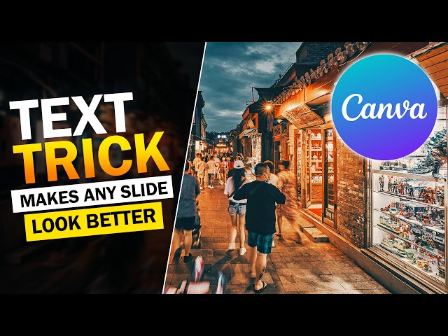 This Text Trick Makes Any Slide Look Better | Canva Tutorial