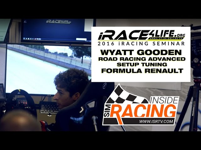 iRacing Advanced Formula Renault 2.0 Setup Tuning with Wyatt Gooden