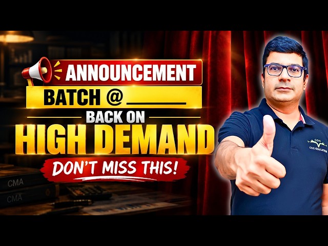 Big Surprise for CMA Students | The Secret You Can’t Afford to Miss