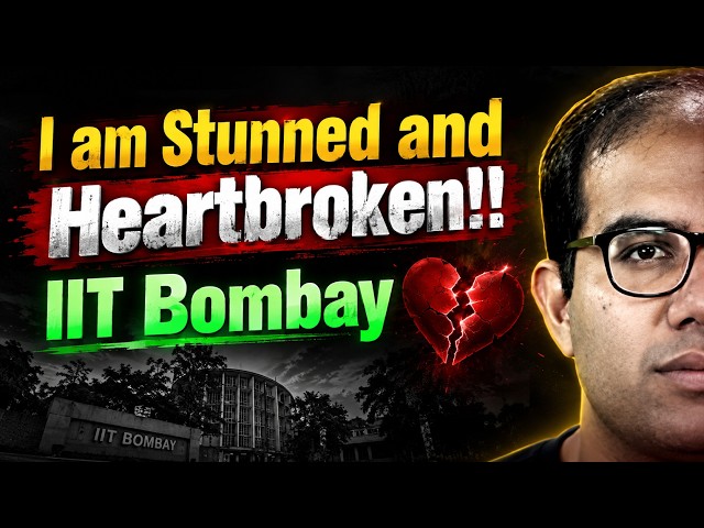 IIT Bombay Incident | Sincere Appeal to Parents and Government of India | Vinay Shur Sir