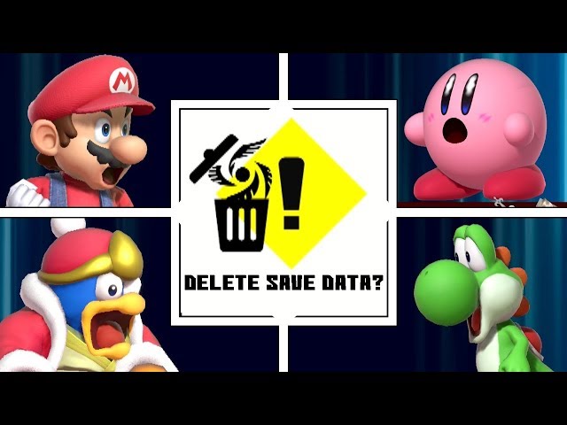 Evolution Of DELETING SAVE DATA In Super Smash Bros (1999-2019)