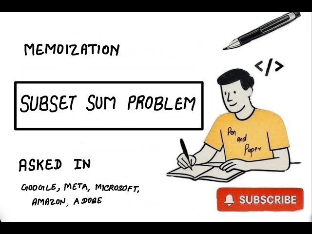 Subset Sum Problem Explained | DP | Memoization | GFG | Easiest Explanation | MAANG Prep