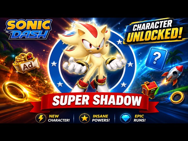 Sonic Dash SUPER SHADOW Android Gameplay