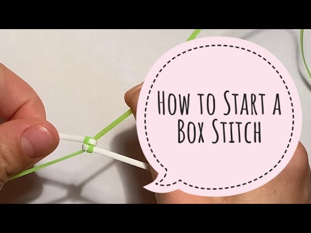How to Start Box Stitch Boondoggle/ RexLace/ Gimp