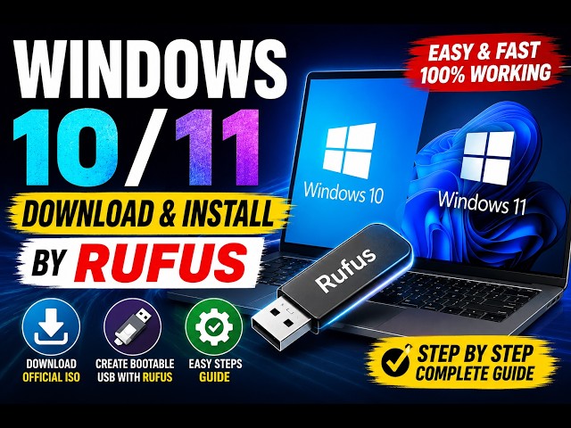 windows 10/11 install by usb for bootable with download links