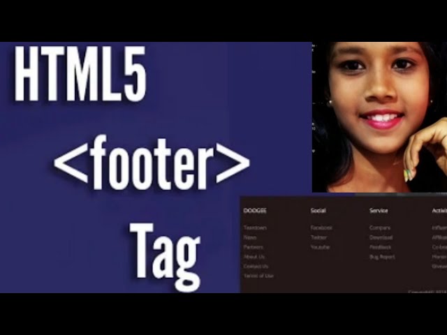 Footer tag Use in HTML Website and Webpage