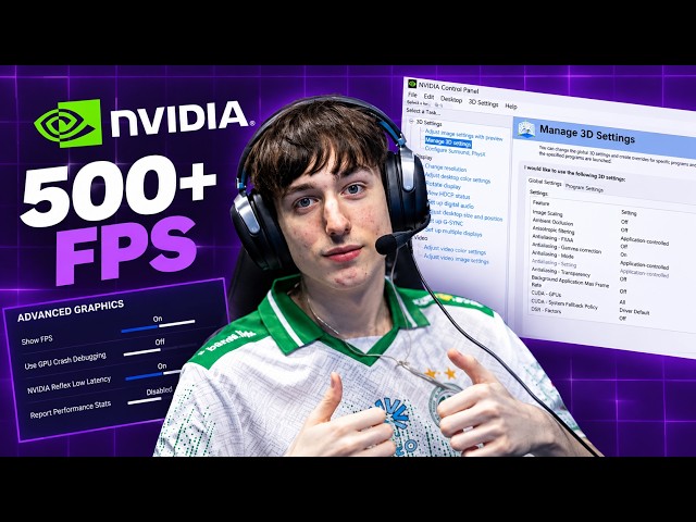 How PROS Optimize NVIDIA Control Panel For Fortnite! 🔧 (Boost FPS & Reduce Input Delay)