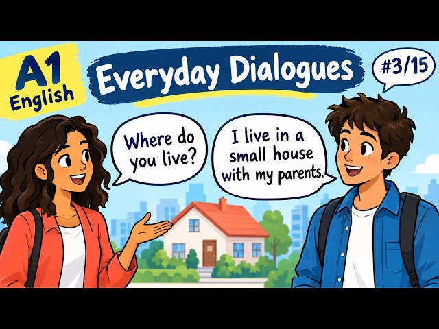 15 Days Slow Dialogues for Beginners. Day 3 - A1 English