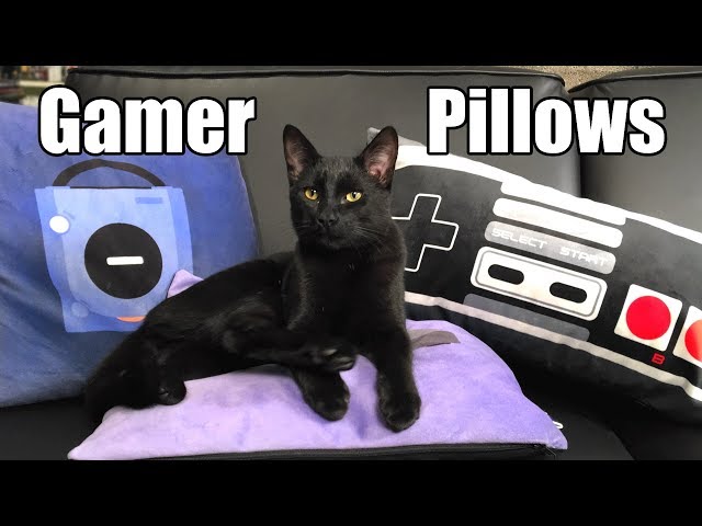 Gamer Pillows - Perfect for Game Rooms, Gifts & Kittens