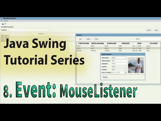 Java Swing Tutorial: 8. Event:  MouseListener | Tagalog