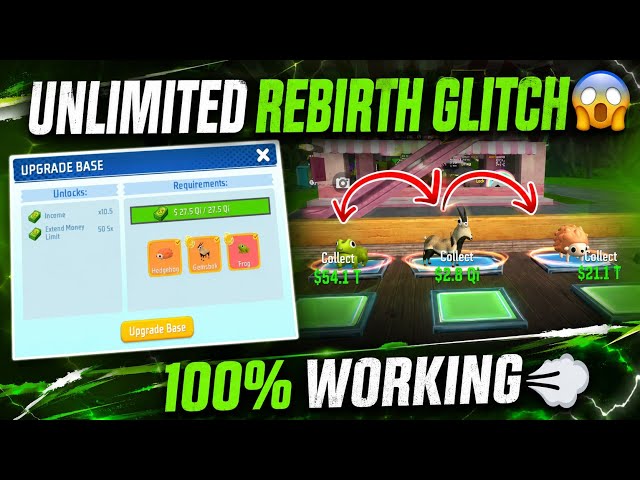 🔥 UNLIMITED REBIRTH GLITCH 😱 | 100% WORKING 💨 | STEAL A PET 