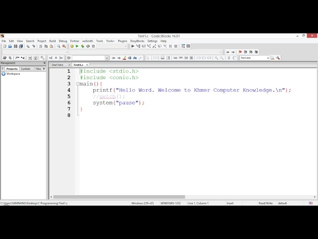 01. Understanding About C Programming Structure - Khmer Computer Knowledge