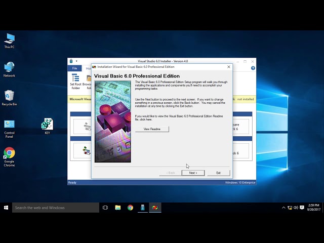 Visual Basic 6 SP6 Working in Windows 10 64-bit