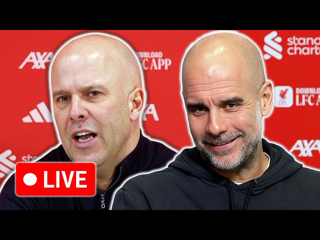 🔴 LIVE | Pep Guardiola and Arne Slot post-match press conference | Liverpool 1-2 Manchester City