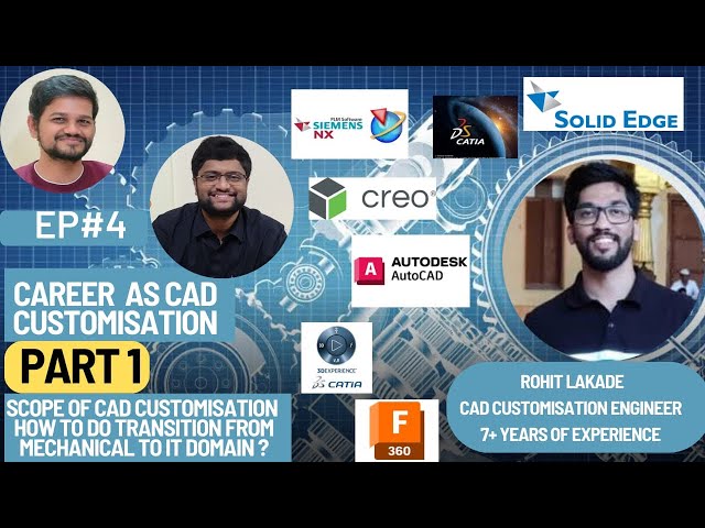 Career Booster Ep 4: Career in Different Fields: Career in #cad  Customisation - PART 1