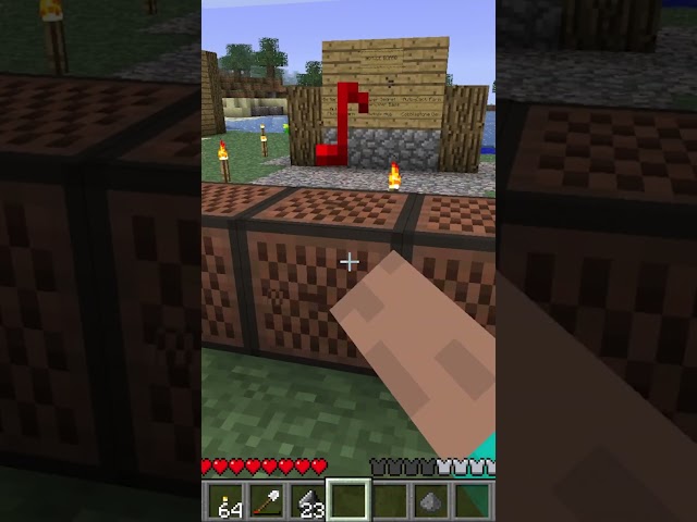 Minecraft Beta Note Blocks 2 #minecraft #shorts #gaming