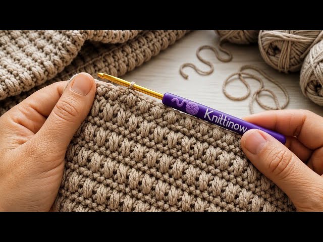 FANTASTIC!🧶🤎Very Simple and Beautiful Crochet pattern/ Crochet baby blanket