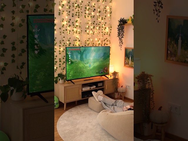 My cozy tv setup 🌿 #shorts #zelda
