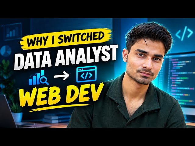 Web development vs Data Analytics | #mernstack #dataanalyst #vaibhavrajak #fullstack #roadmap 2026