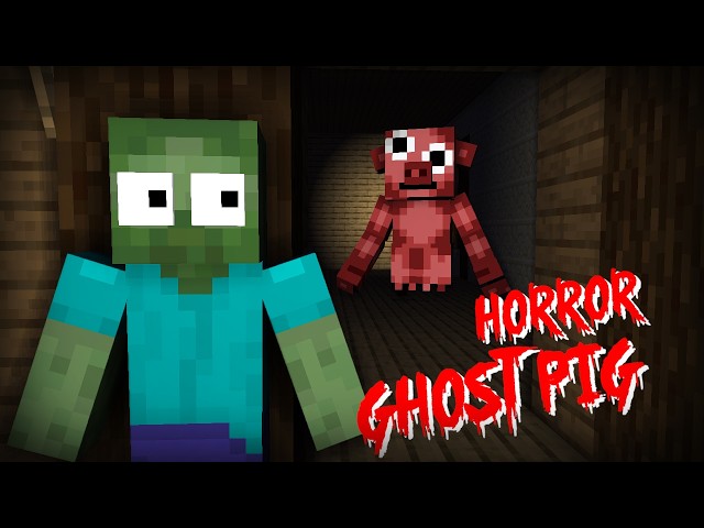 MONSTER SCHOOL HORROR: GHOST PIG CHALLENGE- Minecraft Animation
