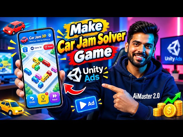 Make Car Jam Game | AI Coding | Monetize & Earn Money #aimaster2.0 #nocoding