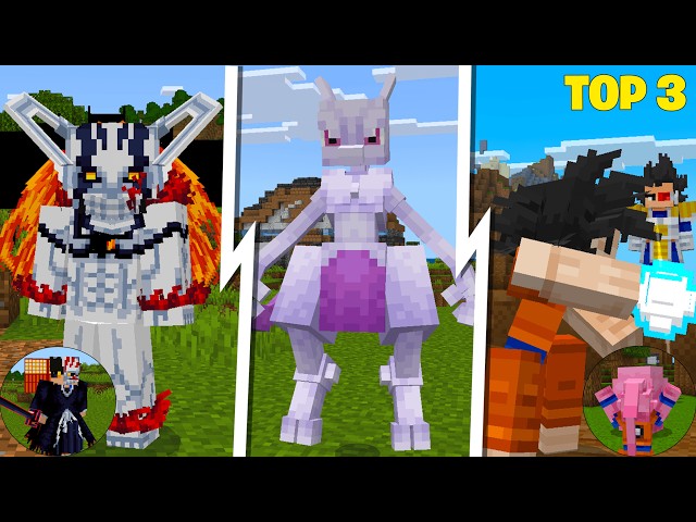 NEW TOP 3 BEST ANIME ADDONS WORKING IN MINECRAFT PE 26.51