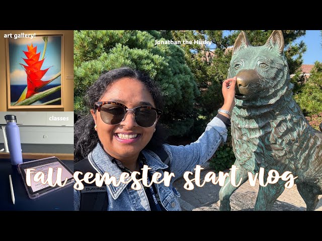 a chaotic first two weeks of fall semester | campus aesthetic, classes, coffee runs