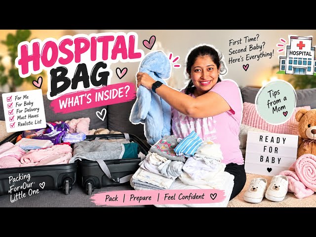 BABY IS COMING! 🥹🍼 | Packing My Hospital Bag | Mom & Baby Essentials || theMountainFam