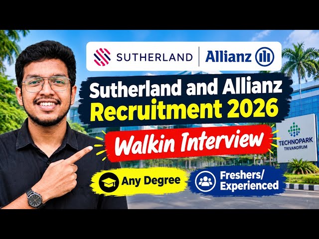 Technopark jobs | Sutherland Kochi jobs | Fresher jobs 2026 | Allianz jobs | Jobhunter