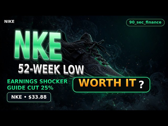 Nike at $33.88: Earnings Shocker, 52-Week Low — Turnaround or Trap?