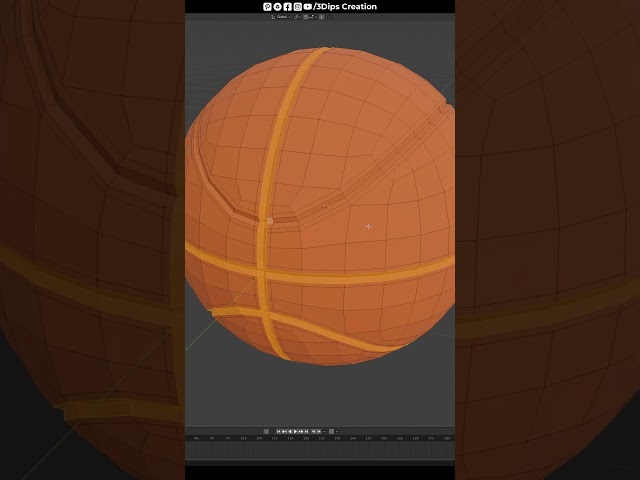 Blender 5.0 Basketball Modeling - Part 2 | So Satisfying!  #blender