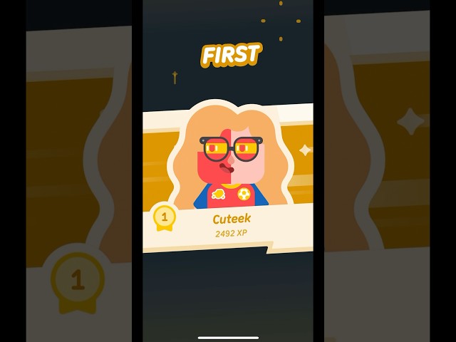pov you win first place in Duolingo Diamond League 💎 #duolingo