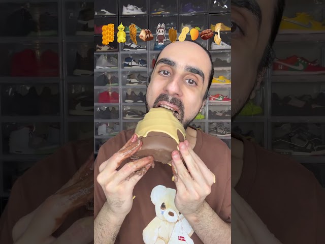 Food ASMR Eating Honey dipped in Honey #asmr #food #mukbang #eatingsounds