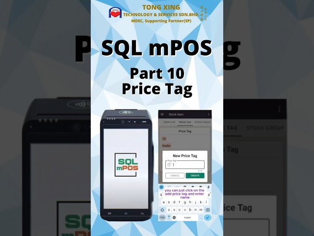SQL mPOS (Part 10 Price Tag)