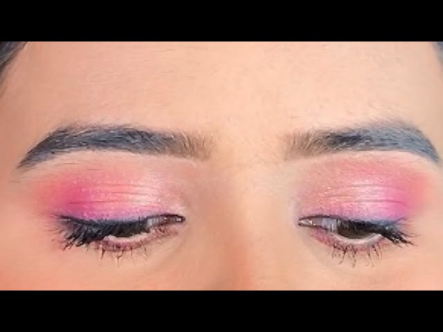 No brush❌ beginner eye makeup tutorial✨ || Makeup by Manisha || easy eyemakeup || pink eyemakeup ||