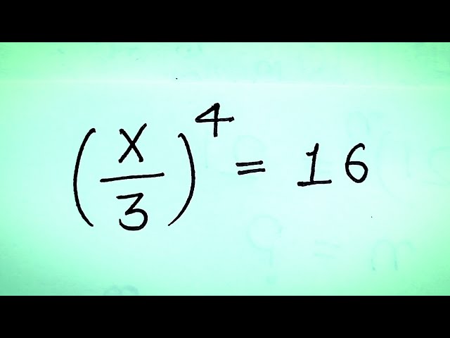 Solve for x in this nice Algebra equation | Math Olympiad Mathematics