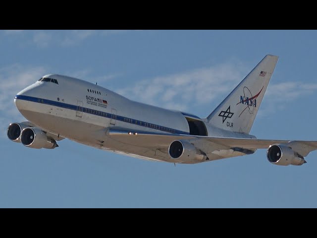 NASA SOFIA 747SP at Edwards AFB 2022