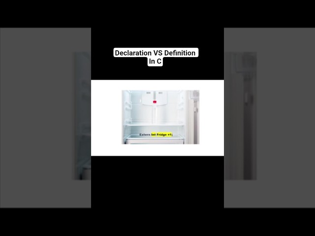 Declaration vs Definition in C #shorts  #ytshorts #ece #electronicengineering #rakshyaschoolofskills