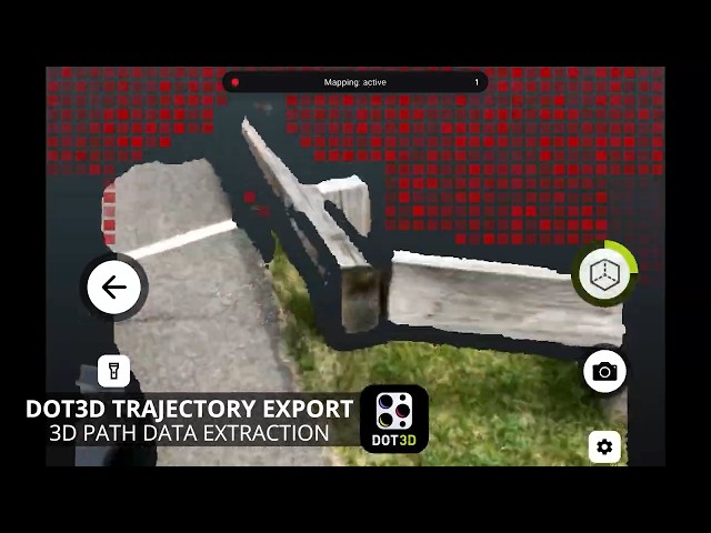 Trajectory Export in Dot3D | Save your 3D camera positions & poses