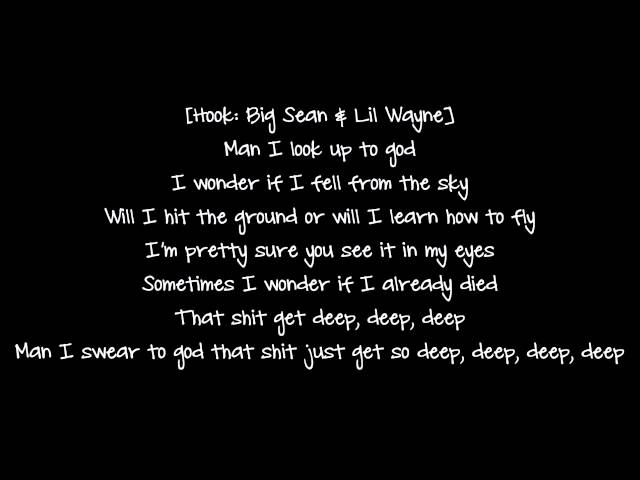 Big Sean - Deep (Lyrics) ft. Lil wayne