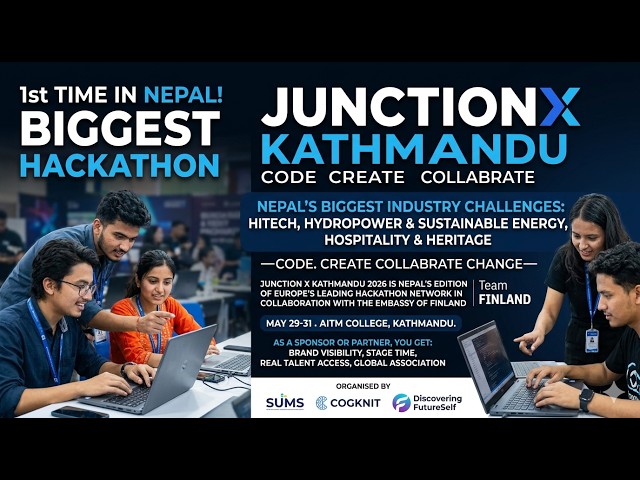 JUNCTIONX KATHMANDU 2026 🇳🇵 | Nepal’s Biggest Hackathon Begins! Code • Create • Collaborate • Change