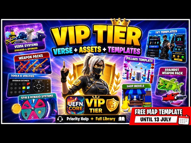 The BEST UEFN VIP Tier For Verse, Assets & Templates